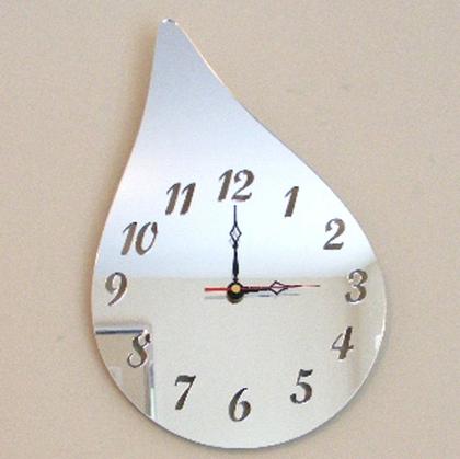 Raindrop Clock Mirror - 35cm